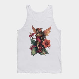 Hibiscus Flower Fairy Girl Cute Hawaii Cicely Mary Barker Tank Top